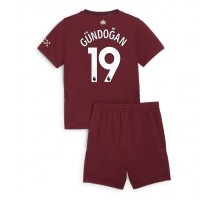 Manchester City Ilkay Gundogan #19 Koszulka Trzecia dzieci 2024-25 Krótki Rękaw (+ krótkie spodenki)